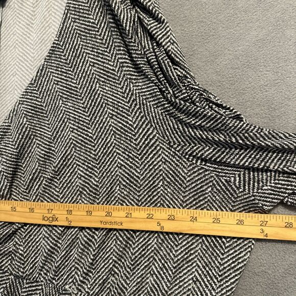 Torrid Mini Studio Knit Cinch Front Skater Dress Babydoll Size 6X Herringbone - Picture 8 of 11